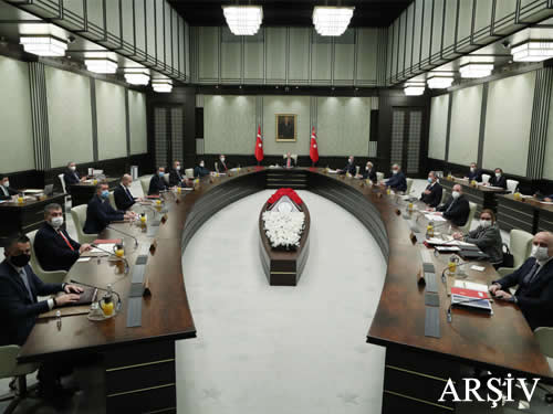 Cumhurbaşkanlığı Kabinesi, Cumhurbaşkanı Erdoğan başkanlığında toplandı