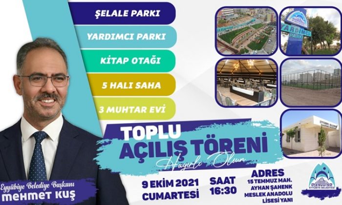 EYYÜBİYE BELEDİYESİNDEN BİR TOPLU AÇILIŞ TÖRENİ DAHA