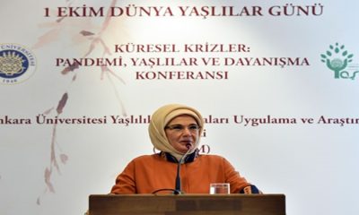Emine Erdoğan, “Küresel Krizler: Pandemi, Yaşlılar ve Dayanışma Konferansı”na katıldı