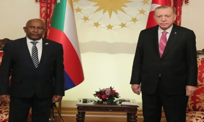 Cumhurbaşkanı Erdoğan, Komorlar Birliği Cumhurbaşkanı Azali ile bir araya geldi