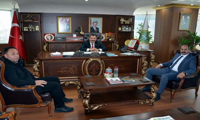 TÜDKİYEB GENEL BAŞKANI ÇELİK AĞRI BİRLİK BAŞKANI SAMANCI’YI MAKAMINDA KABUL ETTİ