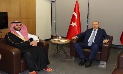 Cumhurbaşkanı Erdoğan, İslami Dayanışma Spor Federasyonu Başkanı Prens Al Suud ile görüştü