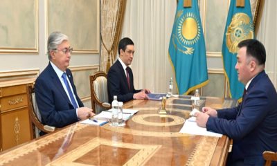 Cumhurbaşkanı Kassym-Jomart Tokayev, Yüksek Mahkeme Başkanı Aslambek Mergaliev’i kabul etti