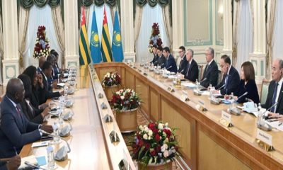 Kazakistan ve Togo cumhurbaşkanları genişletilmiş formatta görüşmelerde bulundu