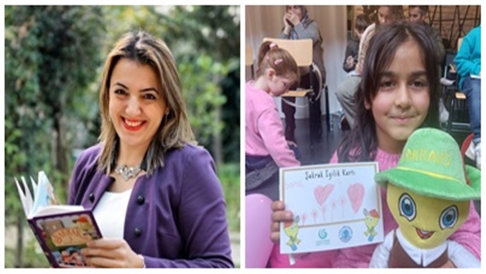 YAZAR YAPIMCI KÜLTÜR ELÇİSİ AYŞE GÜL KARA ZORLU AVRUPA TURNESİNDE ÇOCUKLARLA BULUŞTU
