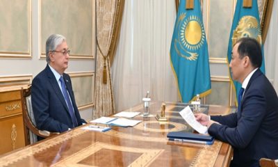 Глава государства принял председателя правления АО «НК «Қазақстан темір жолы» Нурлана Сауранбаева