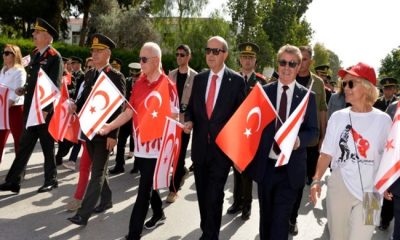 Cumhurbaşkanı Ersin Tatar 19 Mayıs Atatürk’ü Anma, Gençlik ve Spor Bayramı kutlamaları çerçevesinde Başkent Lefkoşa’da düzenlenen “105.Yıl Korteji’ne” katıldı