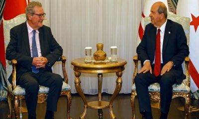 Cumhurbaşkanı Ersin Tatar, BM Genel Sekreteri Kıbrıs eski Özel Danışmanı Alexander Downer’i kabul etti
