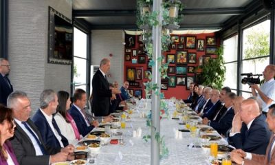 Cumhurbaşkanlığı himayesinde Türkiye Azerbaycan KKTC Parlamentolar Arası Dostluk Grubu başkanları ve heyetleri onuruna yemek düzenlendi