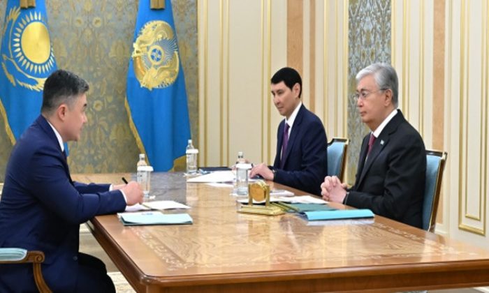Kazakistan Cumhurbaşkanı Kassym-Jomart Tokayev, Merkez Bankası Başkanı Timur Suleimenov’u kabul etti