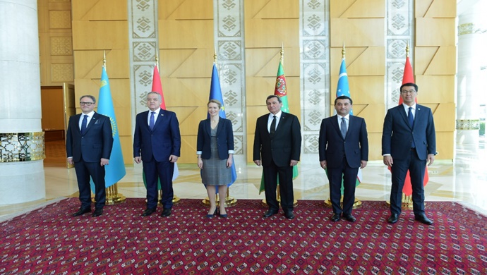 Participation in the 20th meeting of the Foreign Ministers of Central Asian states and the European Union